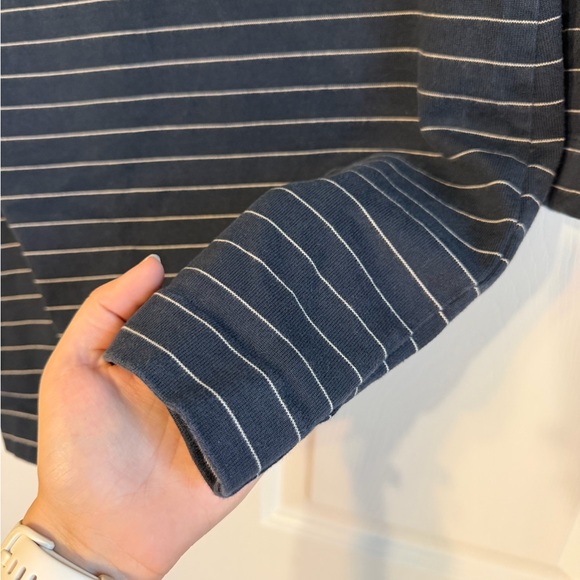 Kate Spade Saturday Navy and White Striped Long Sleeve Dress - Picture 2 of 4